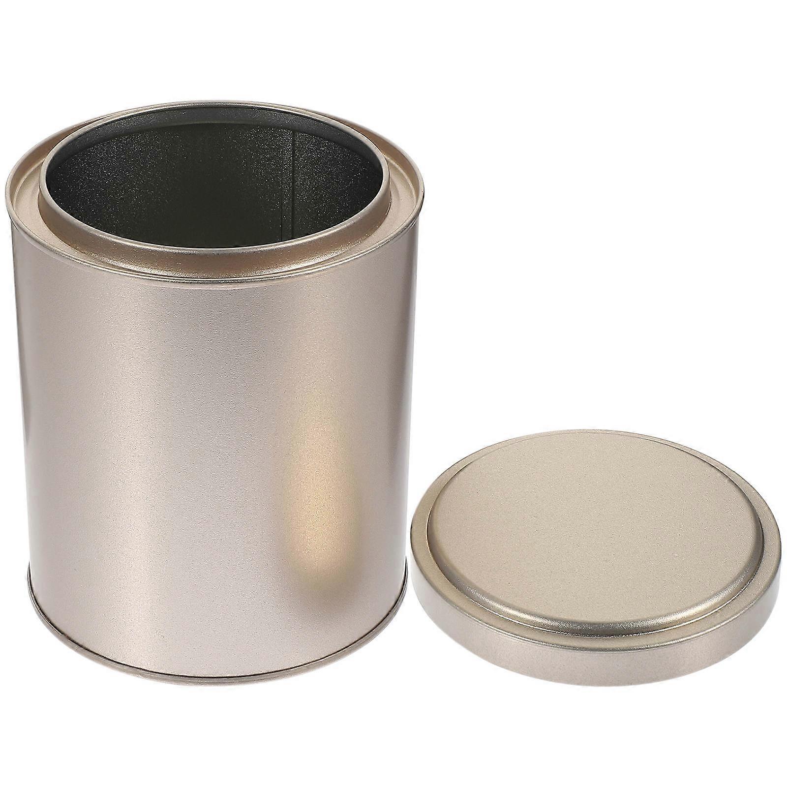 Household Tea Container Multi-function Storage Canister Desktop Tinplate Canister