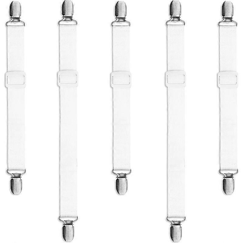 5-Pack Outdoor Tablecloth Clips With Adjustable Elastic Tablecloth Straps