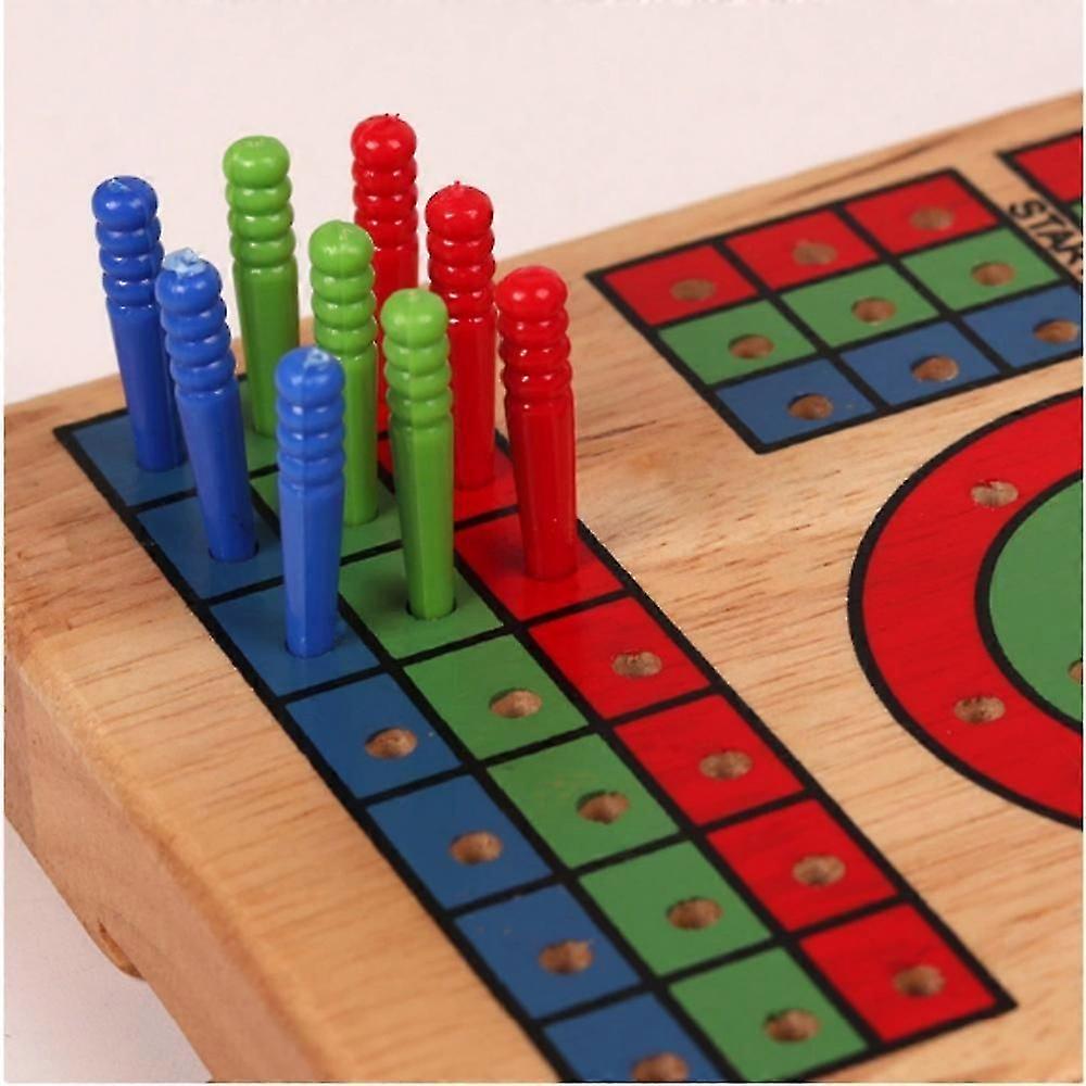 1 Set Cribbage Board Table Game Solid Wood Party Board Game Board Cribbage Cards Board