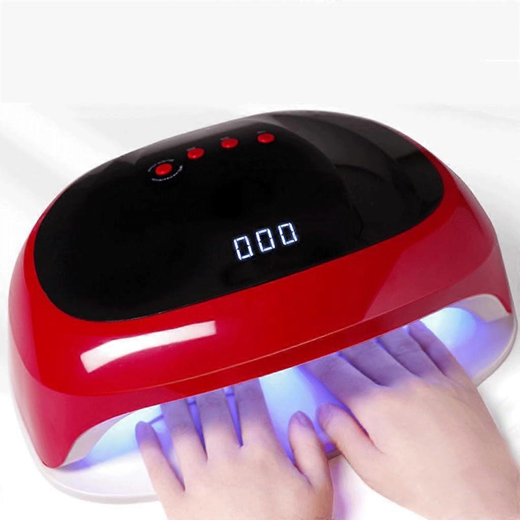 UV LED Nail Lamp with Smart Motion Sensor and Quick Curing Timer, White Dinosaur Doodle4