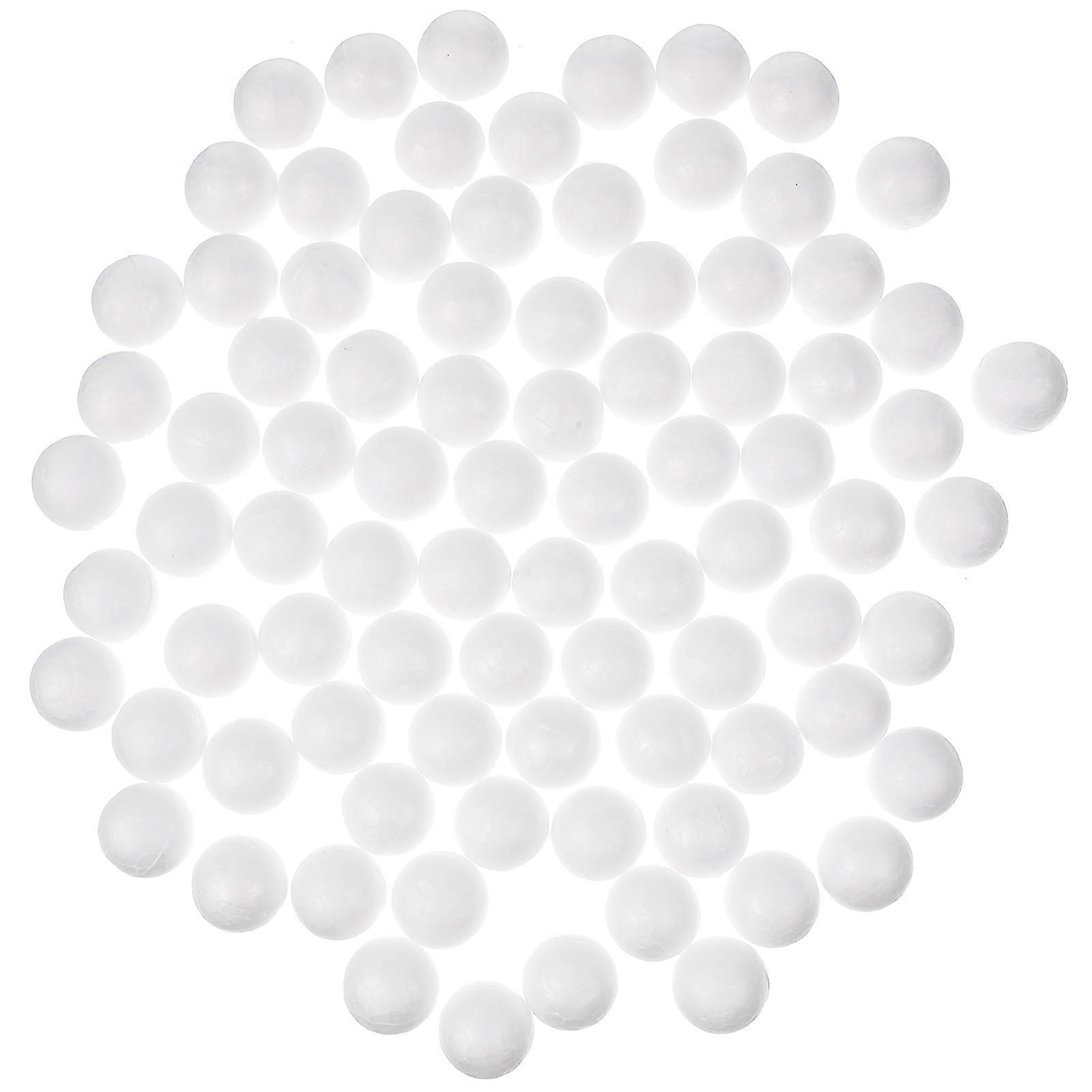 200pcs Wedding Decoration Modeling Craft Solid Polystyrene Balls Round Spheres DIY Stuff White (Solid 2cm)