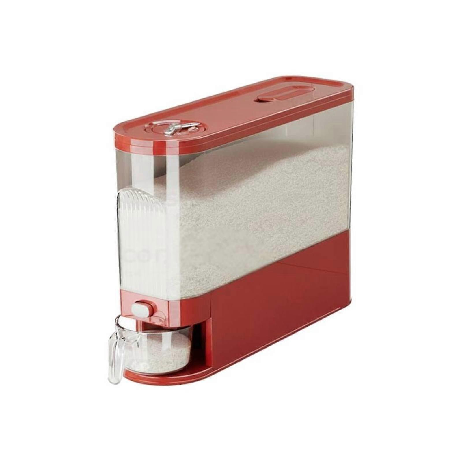 Push Button Rice Dispenser Dampness-resistantProof Slim Rice Storage Container