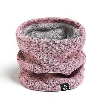Echarpe d’hiver pour hommes Bague polaire Bandana Tricoté Chaud Solide Echarpe Femmes Cou Plus Épais Cachemire Mouchoir Chaud Masque de Ski