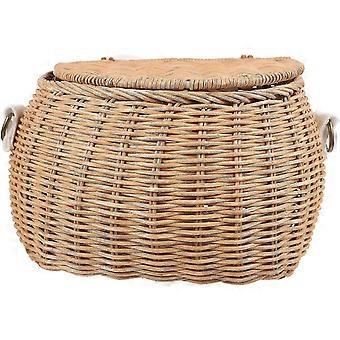 Sturdy Rattan Scooter Basket For Kids