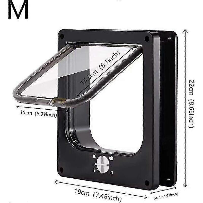 Weatherproof Four-Setting Pet Door