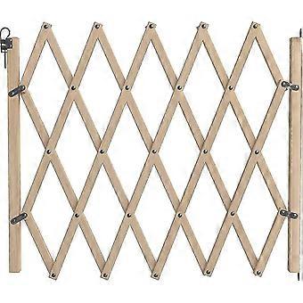 Pet Isolation Gate Wooden Fence Dog Sliding Gate Wooden Gate Dog Bamboo Gateversized Retractable Wooden Pet Barrier