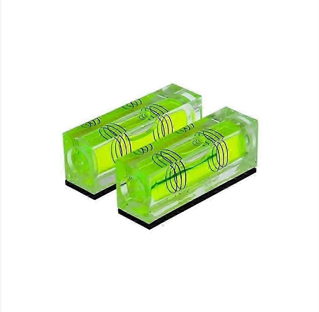 High Precision Mini Bubble Level Small Horizontal Bubble Three Lines Horizontal Bead Level Magnetometer 2PCS