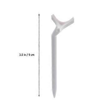Golf Tees Curved Plastic Durable compatible with Golf 15Pcs White Equipment