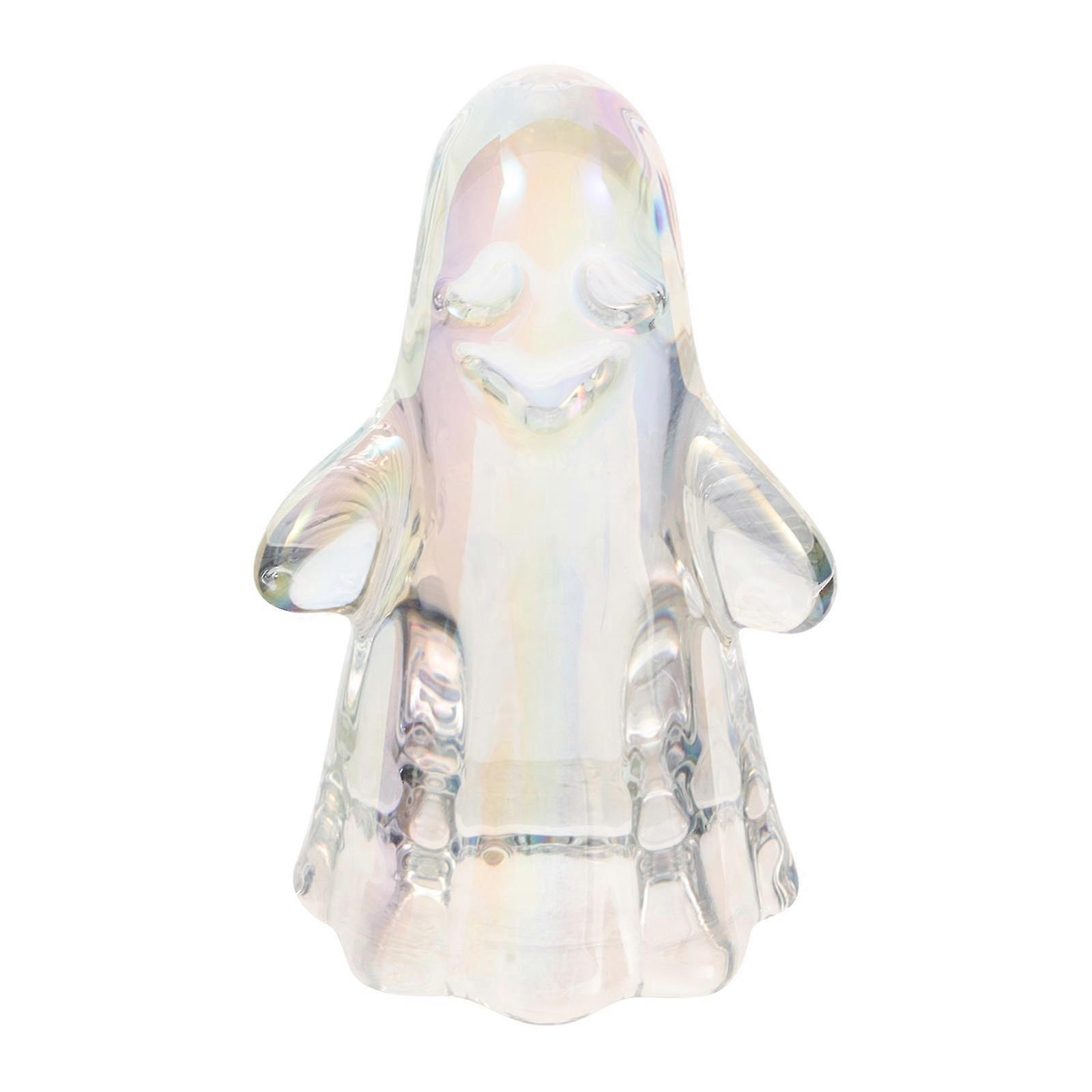 Halloween Ghost Statue compatible with Decor Multi Crystal Cute Ghost Sculpture