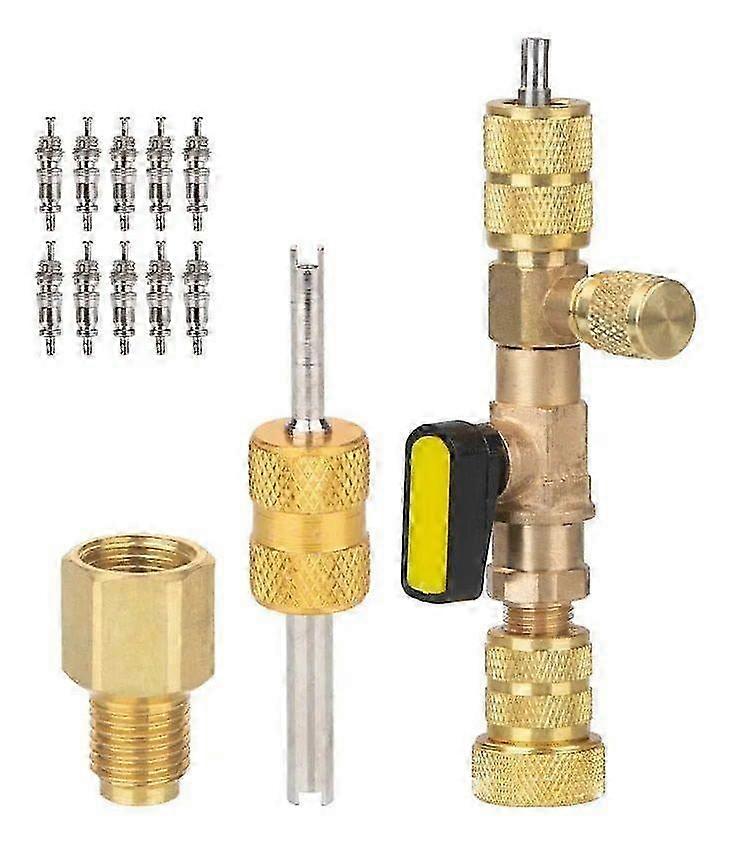Compact Brass Core Remover HVAC Tool