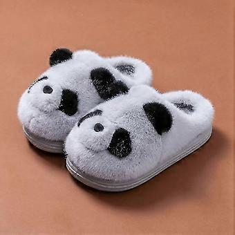 Couples Thick Warm Plush Home Slippers Large Head Design Men Women