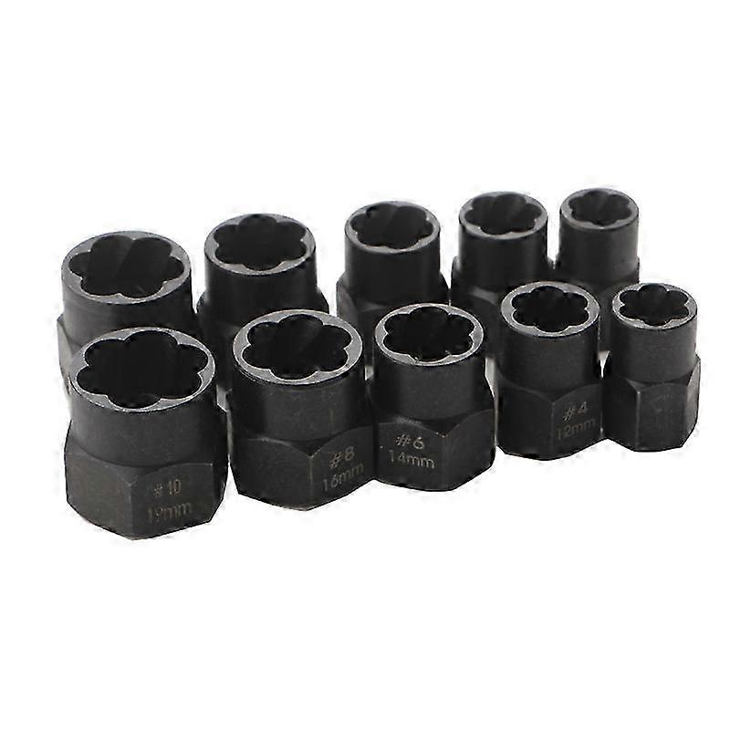 Spiral Socket Set 9-19mm Hex Drive