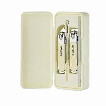 Stainless Steel Rust-proof Nail Clipper Set Sharp Cutting Blades Portable Carry Case for Men Women Travel Grooming