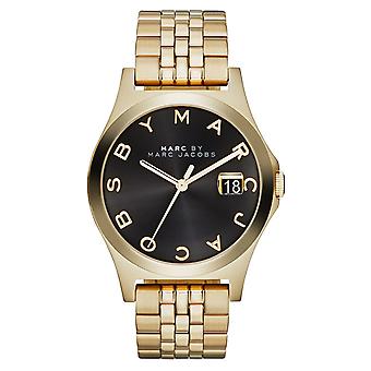 Marc by Marc Jacobs Slim Quartz Analog Women's Watch with Stainless Steel Bracelet Gold Plated MBM3315