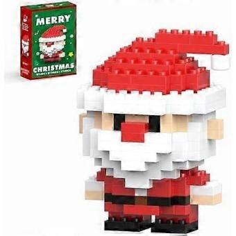 Julemandsbyggeklodser Sæt Kompatibelt med Lego Adventskalender 2024 Stabling af nyt legetøj Julegaveæske Nytår Julegaver til børn til B