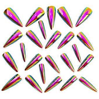 Almond Gloss Mirror Press On Nail Kit