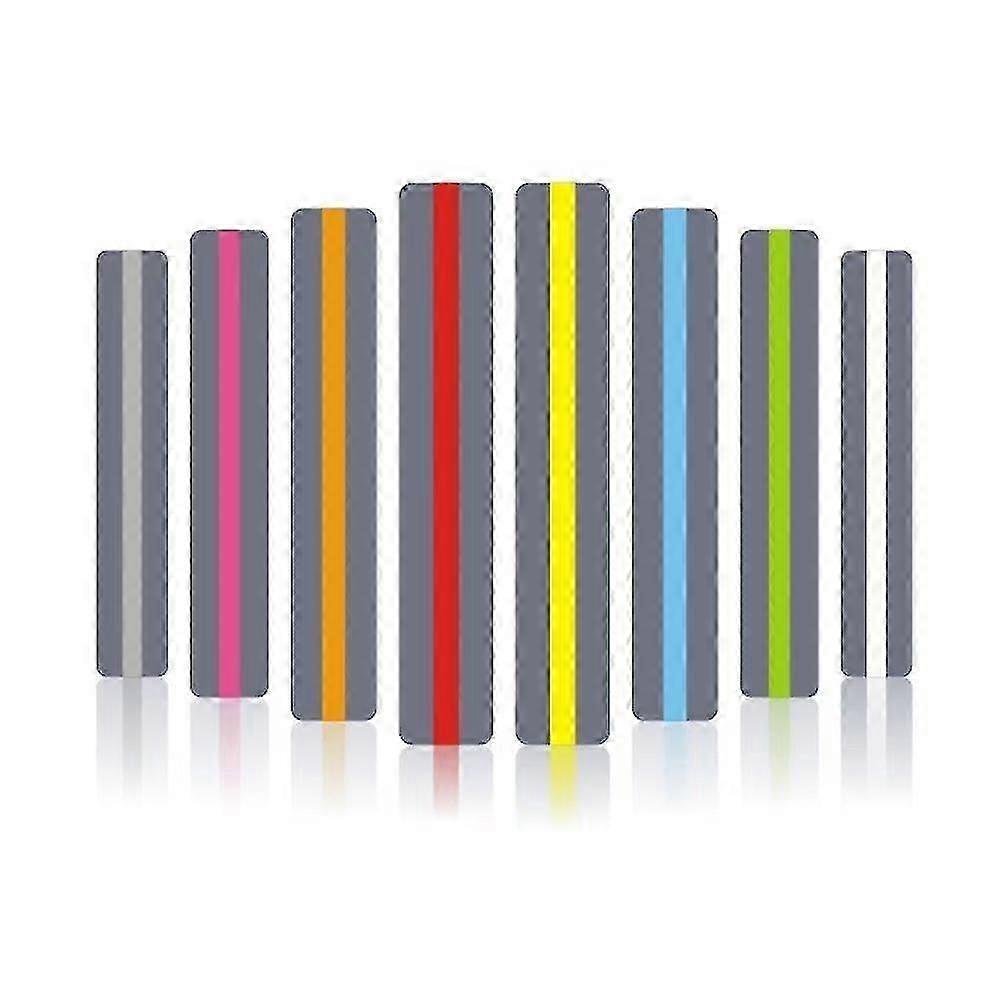 16-Pack Colored Reading Guide Strips for Dyslexia, Highlight Tracking Ruler for Students