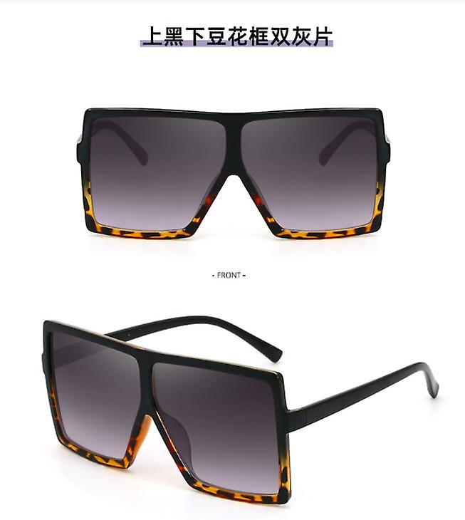 New Outlet Ladies Fashion Large Frame Square Sunshade Mirror Uv Protection Sunglasses