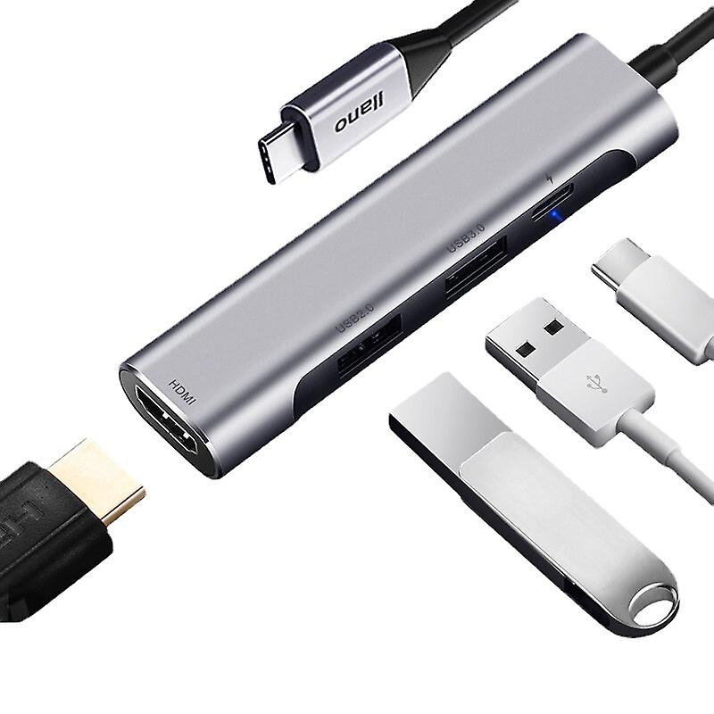 Extension Hub Usb Type C To Hdmi Pd Power Charging Converter Type-c Docking Station Data Hub For Laptop Pc Macbook