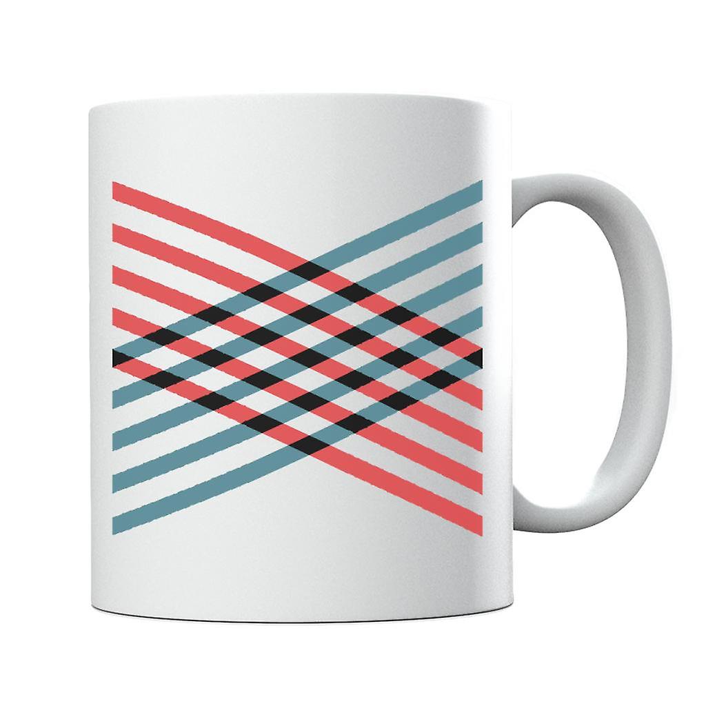 Geometric Shape Isometric Colour Grid Mug