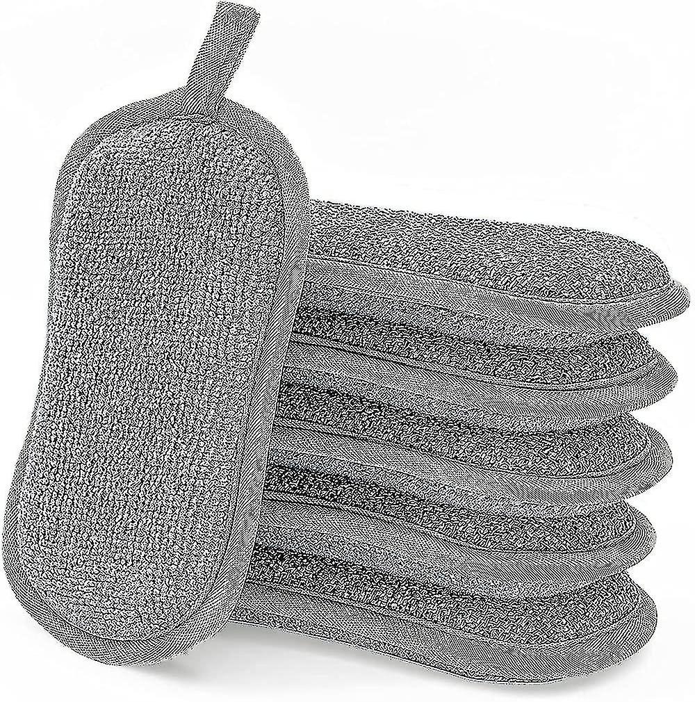 6pcs Washable Dish Sponges Double-sided Non-scratching Pads