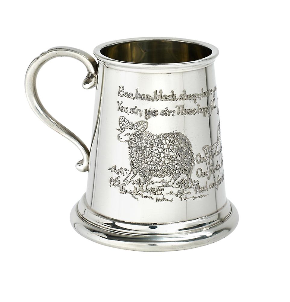 Baa Baa Black Sheep Pewter Baby Mug