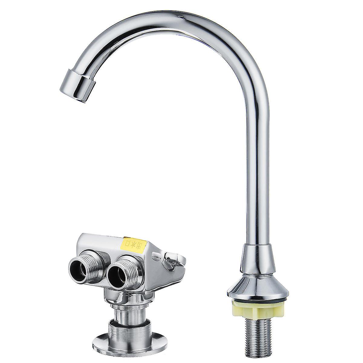 Copper Vertical Basin Foot Pedal Valve Faucet For Home Use