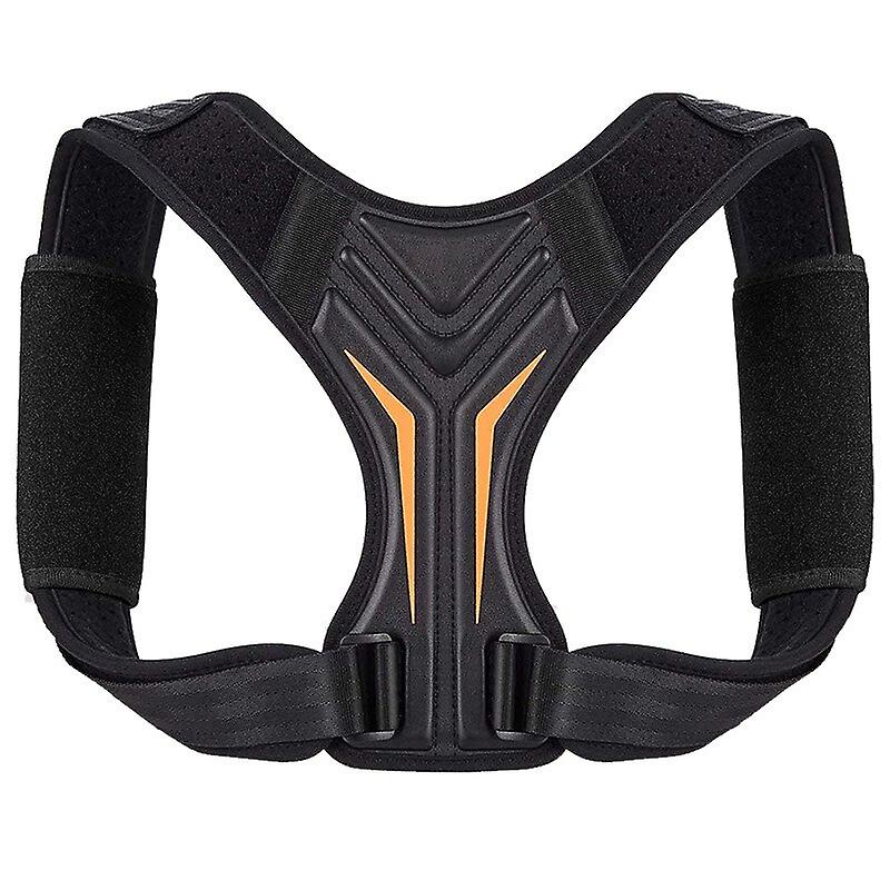 Adjustable Back Posture Corrector Corset Clavicle Spine Posture Correction Back Support Belt Comfortable Soft Strip Corrector-black