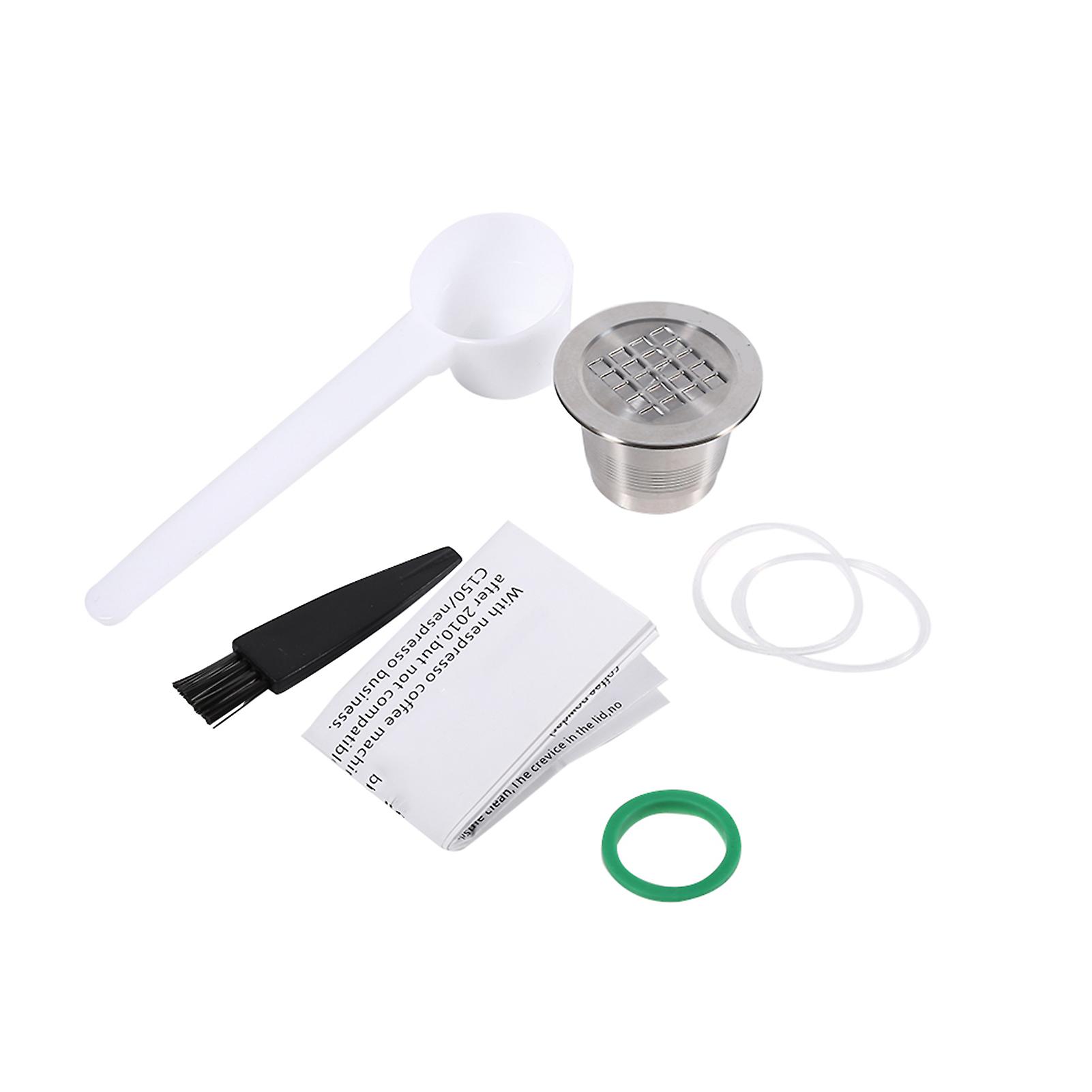 Stainless Steel Refillable Reusable Coffee Capsule for Nespresso Machine (Thread Surface)