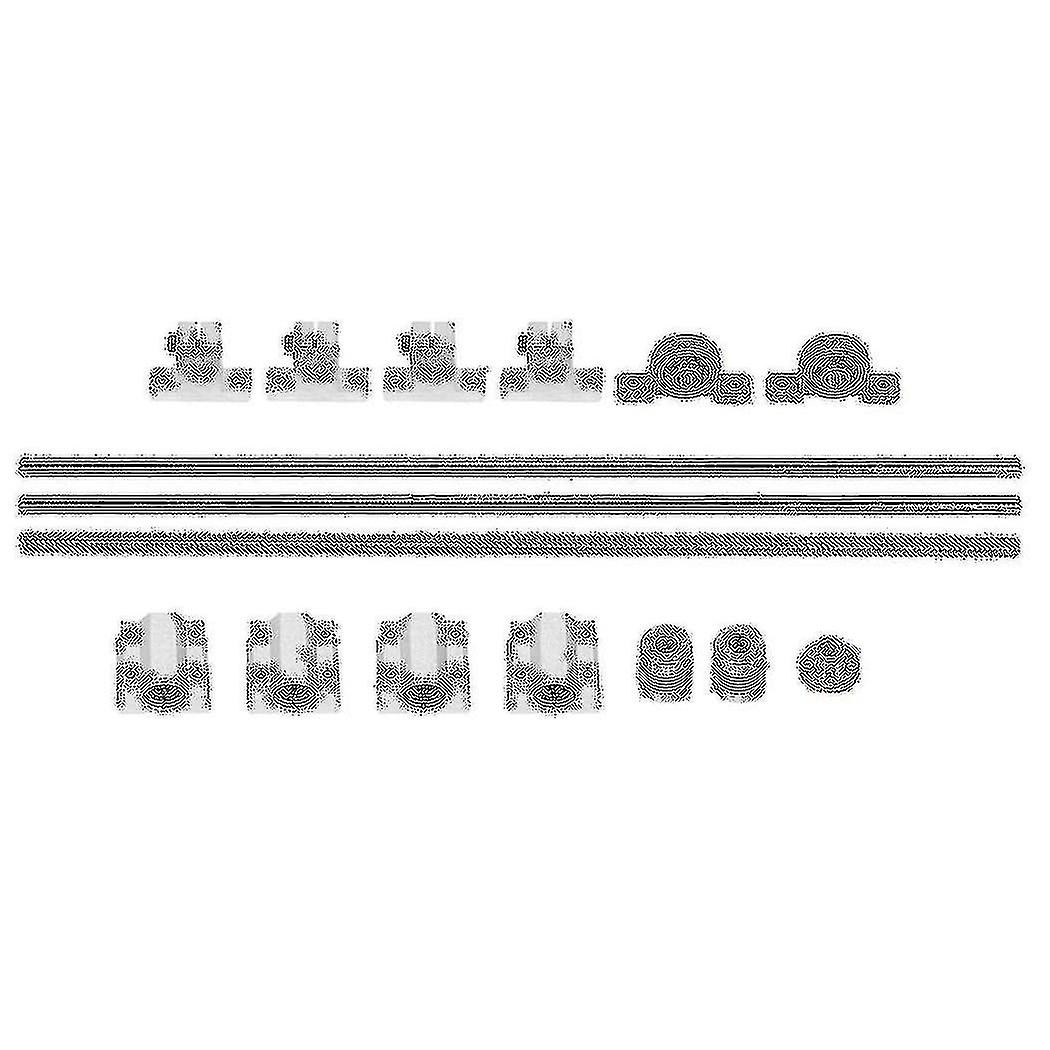 15pcs 400mm المحور البصري دليل تحمل العلب الخطية السكك الحديدية رمح دعم مسامير مجموعة