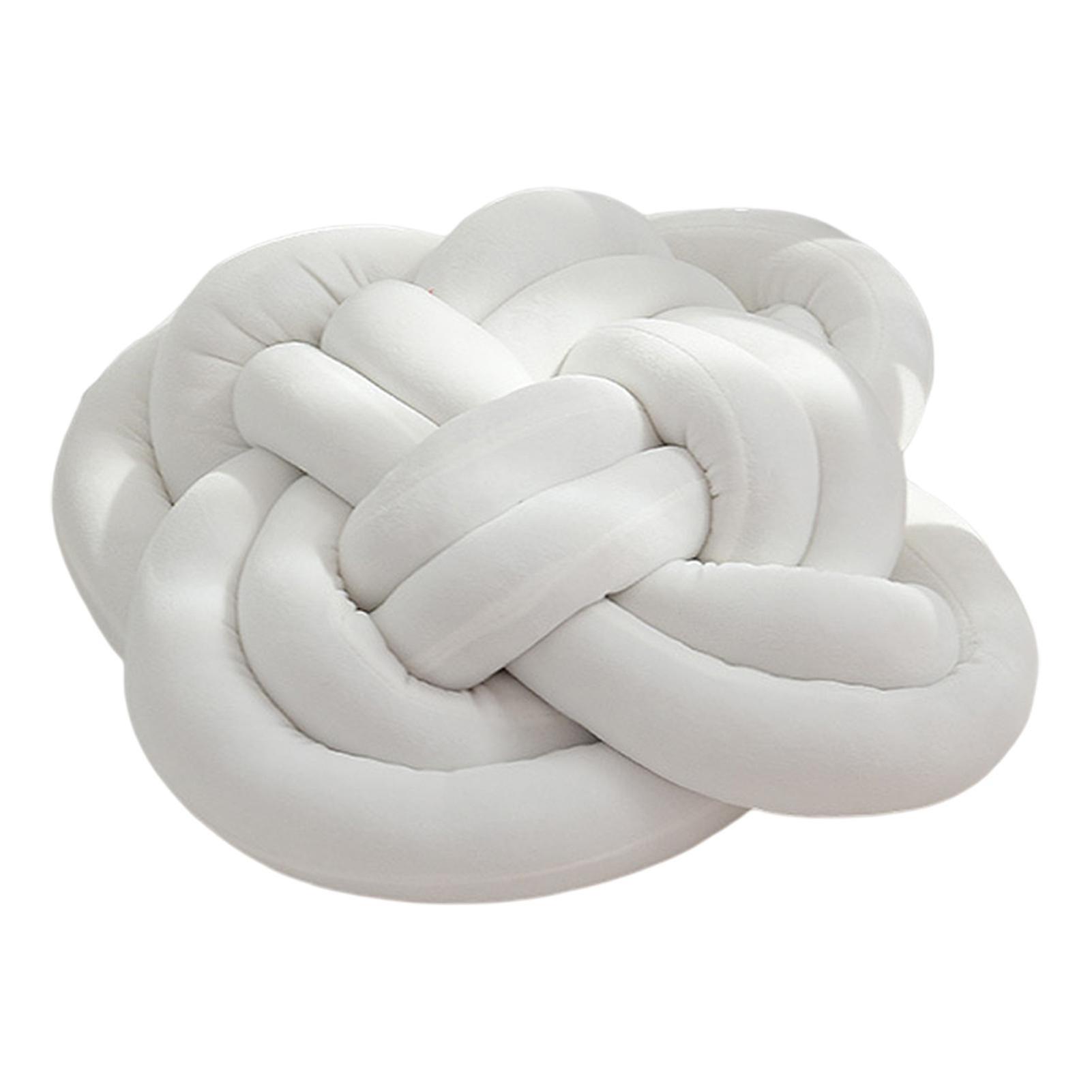 Lumbar Pillow Nordic Style Ultra Soft Home Decoration Elastic Ins Diy Hand Knot Fluffy Sofa Seat Cushion For Home