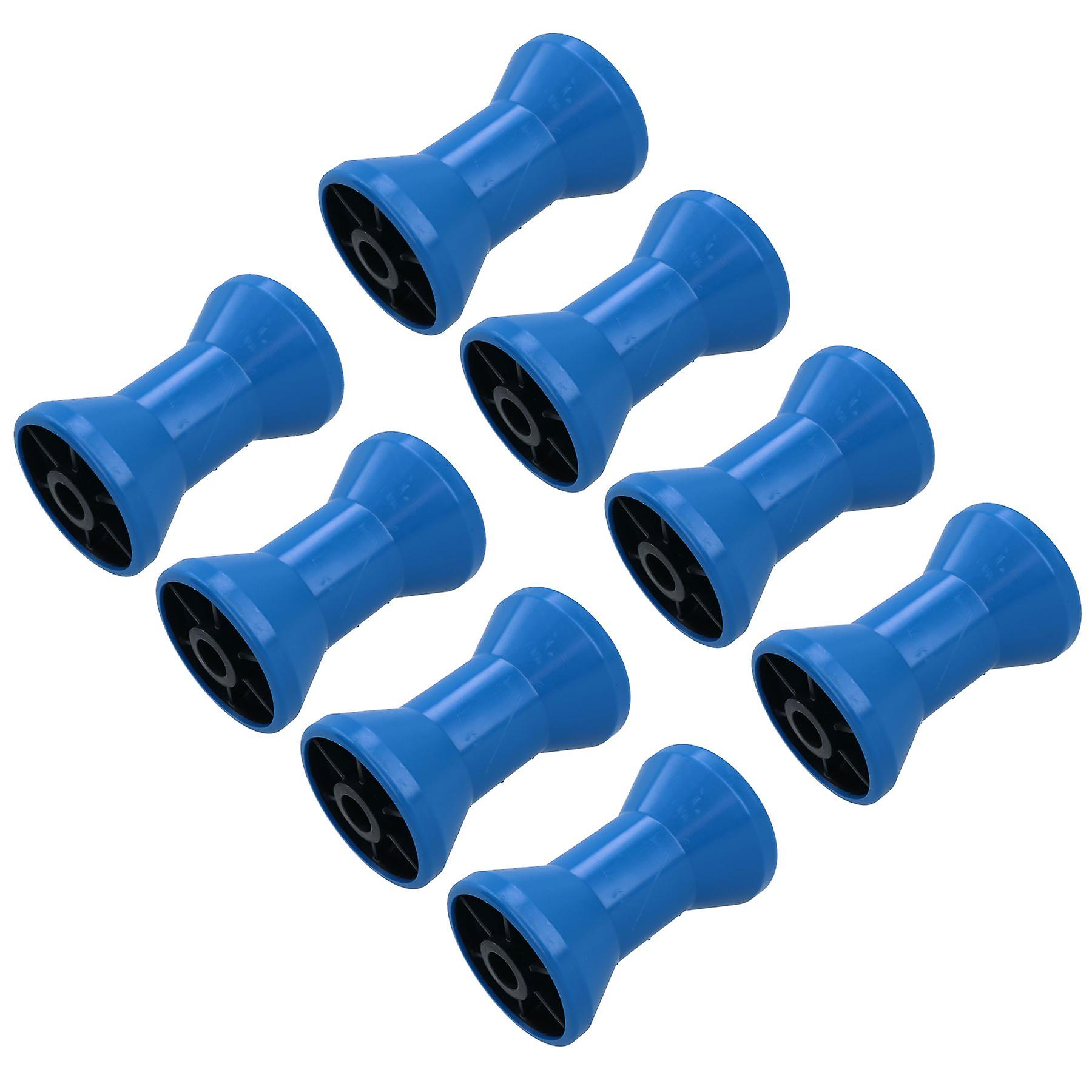 Boat / Jetski / Dinghy Trailer Keel V Roller NON MARKING 16mm Bore 8 Pack