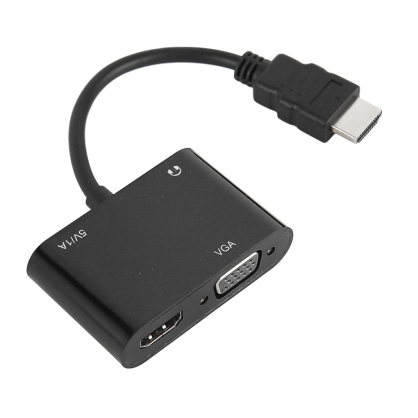 HD Multimedia Interface to VGA HD Multimedia Interface Adapter 1920x1080 HDTV Adapter for Computer Desktop Laptop PC 