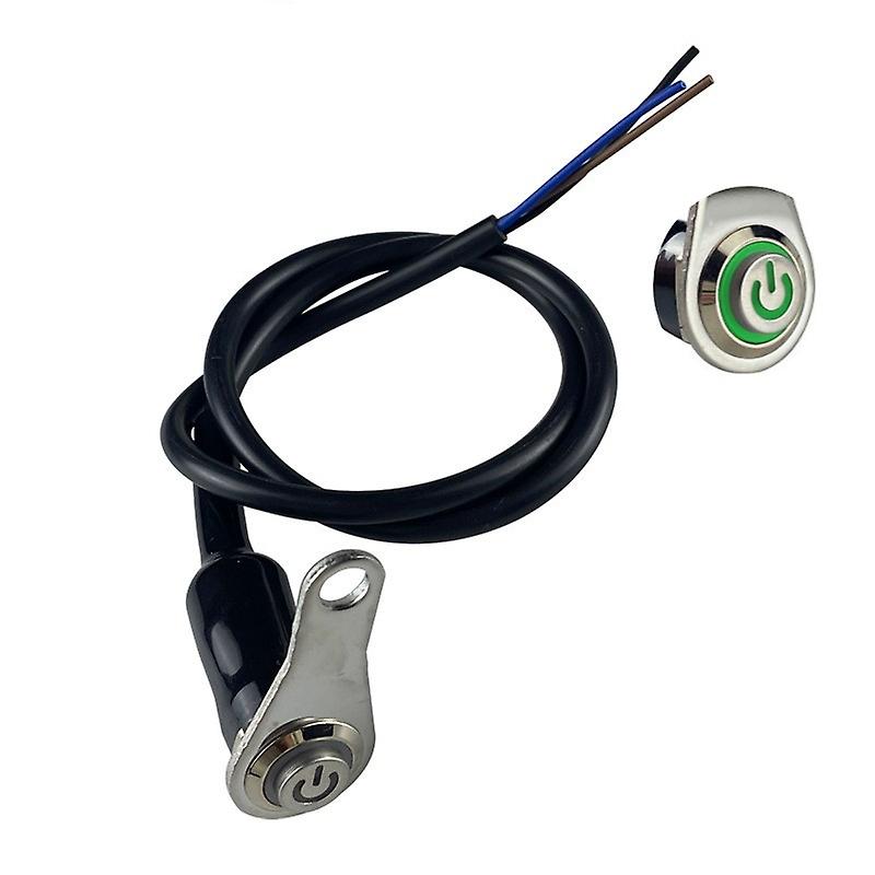 Led Motorcycle Switch On+off Handlebar Mount Aluminum Alloy Waterproof 12v Fog Light Lamps Motorbike Horn Push Button Switch