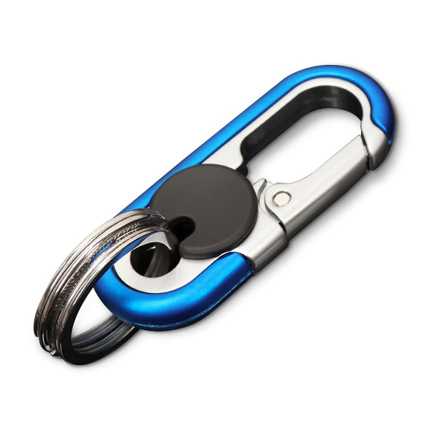 Men's Zinc Alloy Car Key Chain with High-Elasticity Buckle Key Ring
