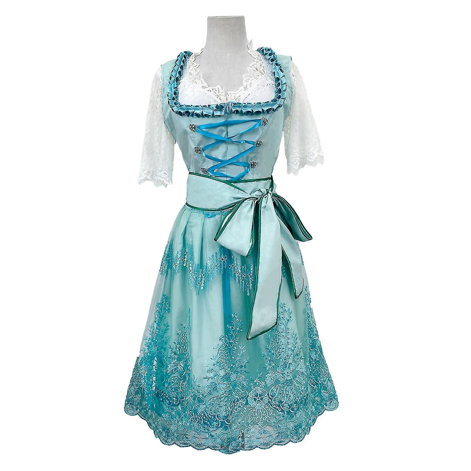 ترقية جديدة المرأة الألمانية Dirndl اللباس ازياء لمهرجان أكتوبر كرنفال حزب درندل اللباس الألماني