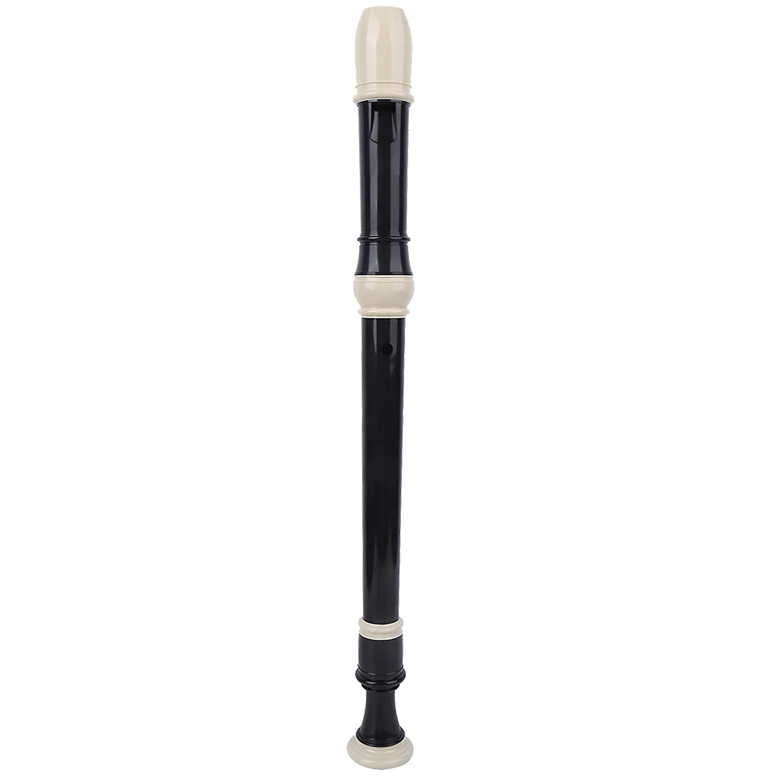 Recorder 8 Hole Clarinet ABS Resin F Key for Student Beginners Music with Free Cleaning KitAlto F Key British Recorder (B)