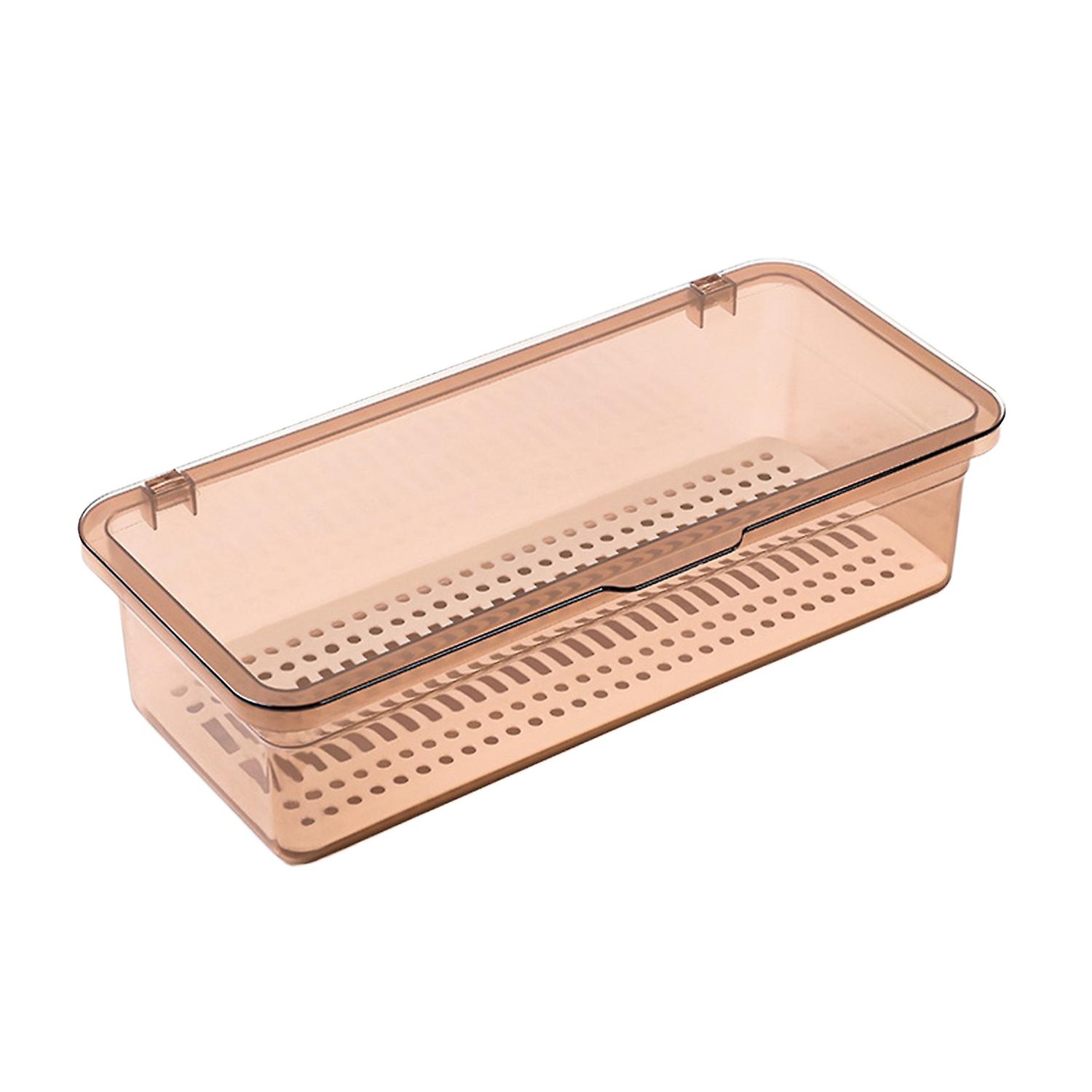 Cosmetics Storage Box High Capacity Dust-proof Transparent Visible Makeup Brush Toiletries Desktop C