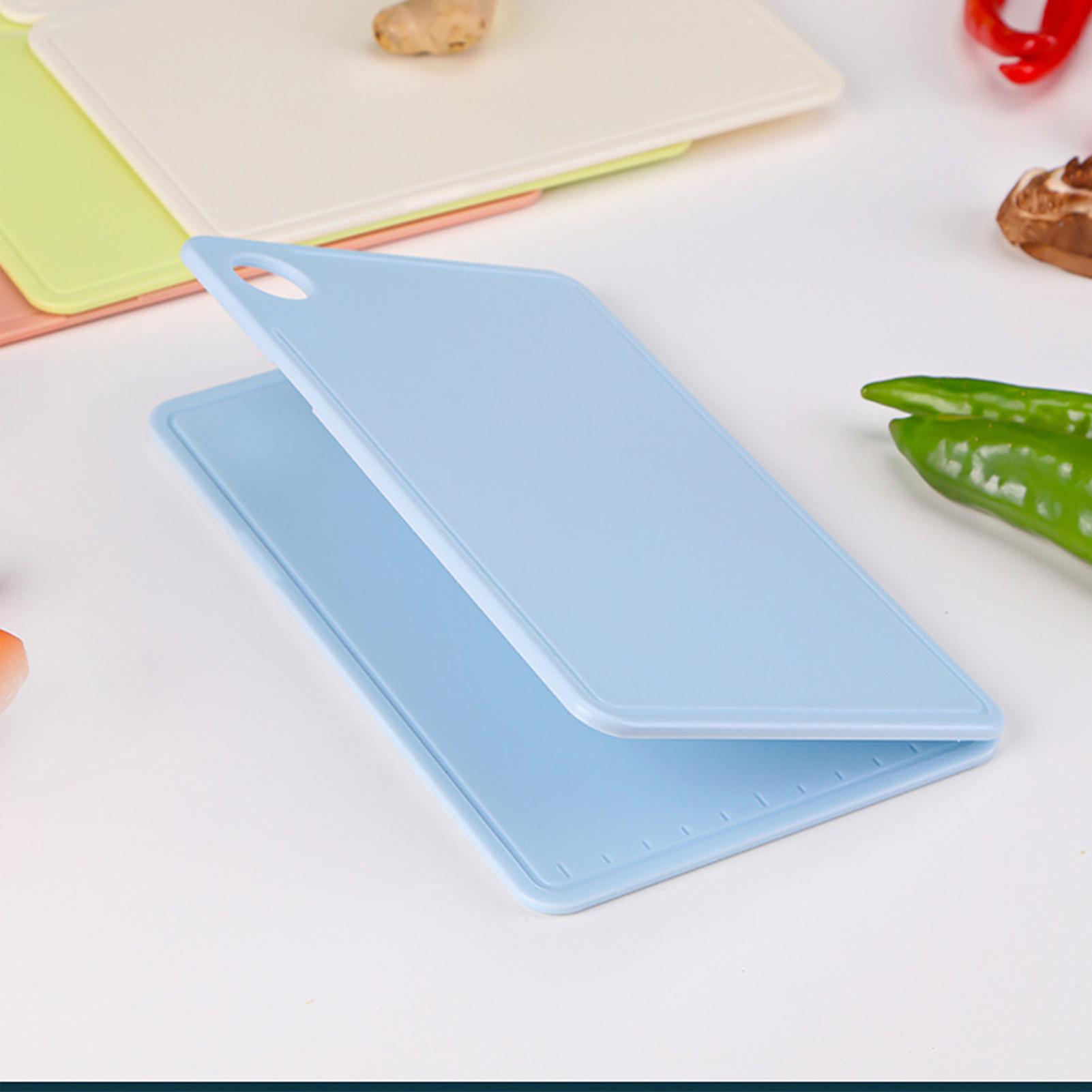 Foldable Plastic Cutting Board 20x12.5x0.8cm Nordic Grey Blue