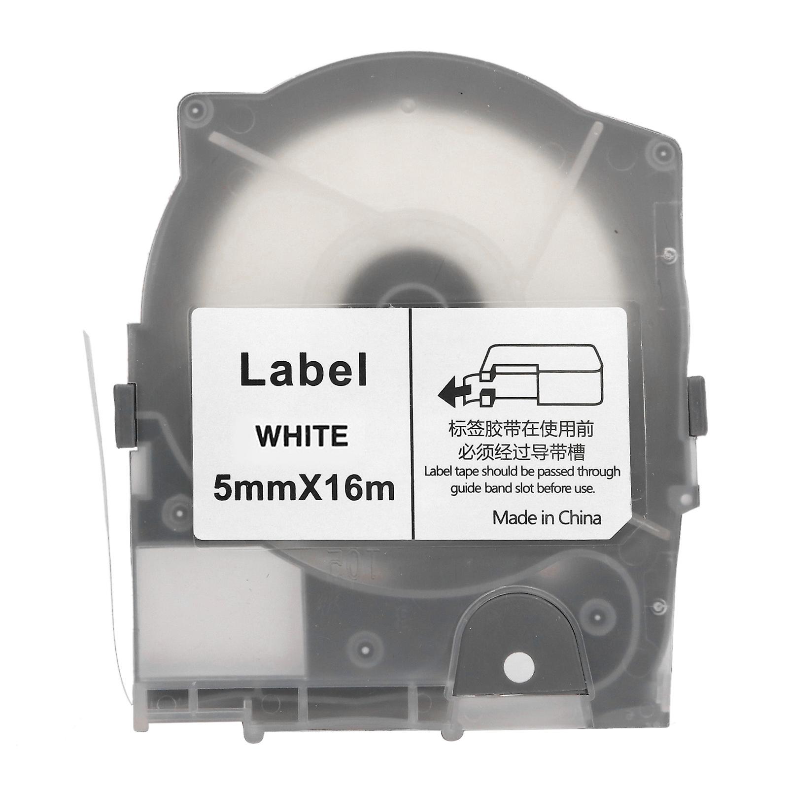 5mm Label Tape Clear Print Even Inking Self Adhesive Label Maker Tape Replacement for MAX LM 550A