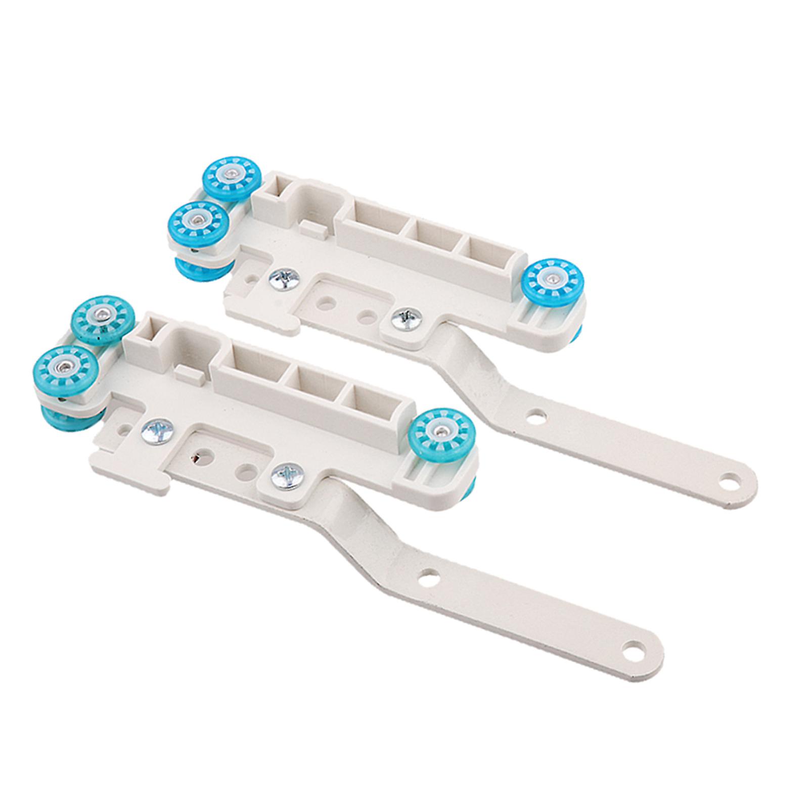 2Pcs Curtain Track Gliders Curtain Carrier Rail Rollers Runner Straight Type