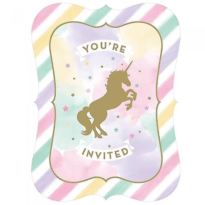 Creative Party Unicorn Invitations (Pack of 8)