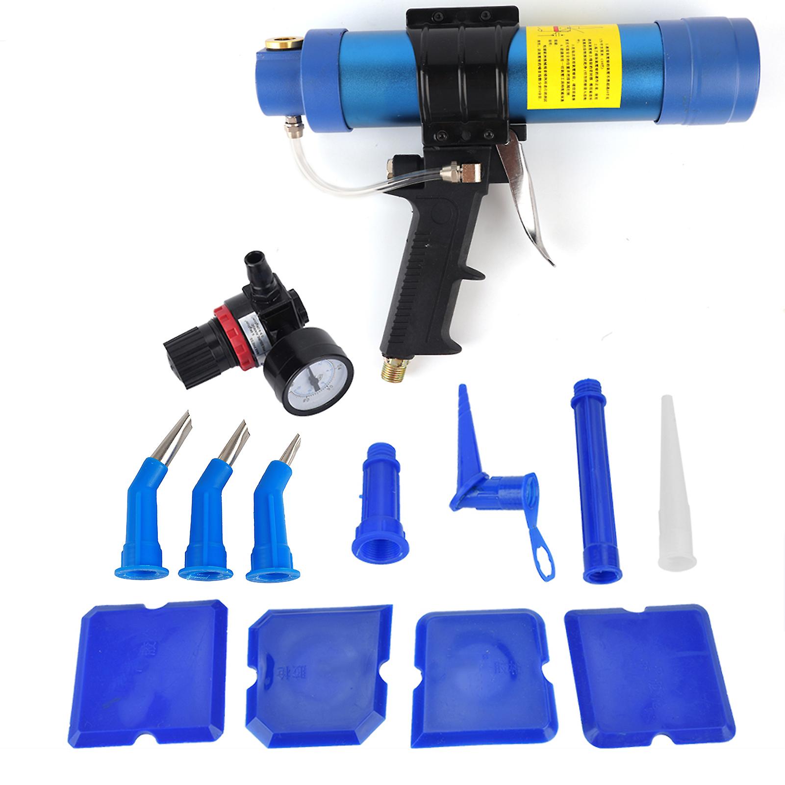 Adjustable Pneumatic Glass Glue Sealant Caulk Gun Cartridge Air Gun 310ML