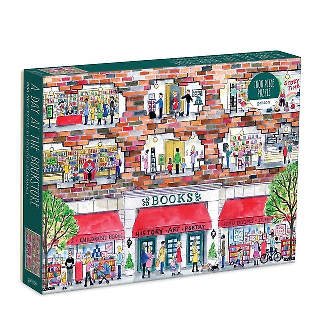 Michael Storrings A Day At The Bookstore 1000 Piece Puzzle Paperback Book