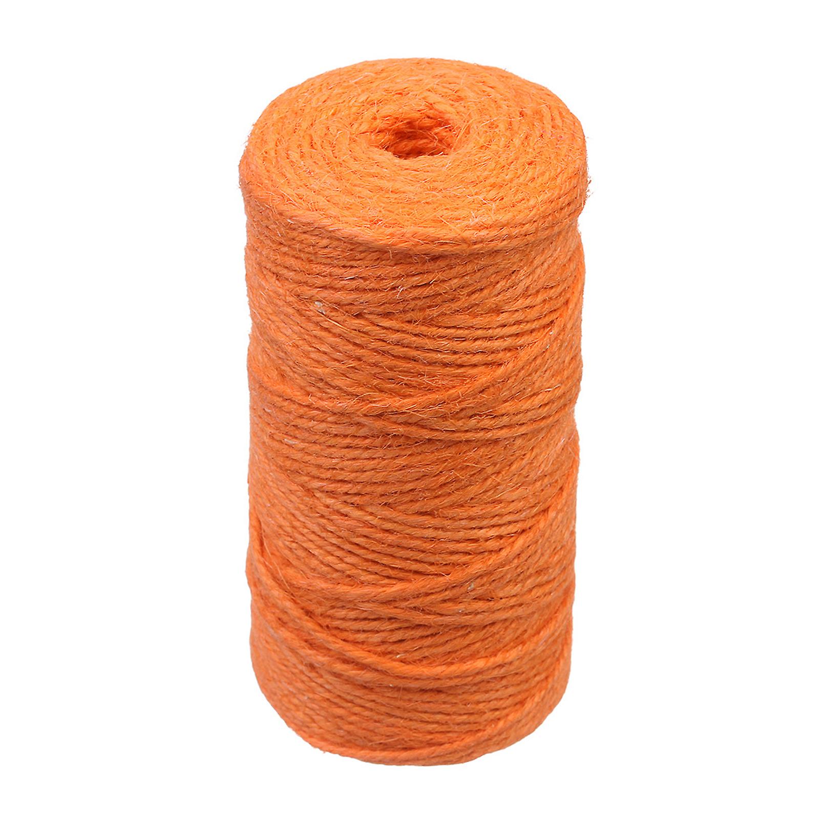 100M / لفة 2MM خيوط الجوت 3 رقائق الطبيعية للقطع هدية التفاف التعبئة DIY مشروع الحرف اليدوية شنقا العلامة الديكور حبل القنب