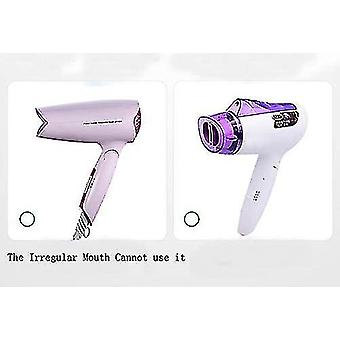 2pcs Different Size Black Plastic Salon Hair Dryer Nozzle Replacement  Narrow Concentrator