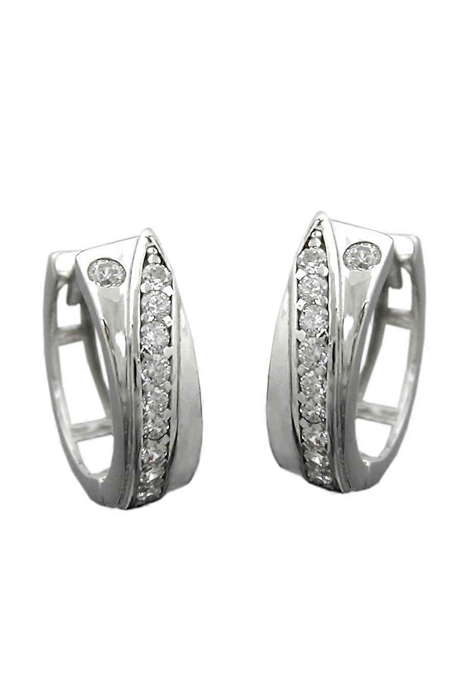 Hoop Earrings With Zirconias Silver 925 - Gl91903