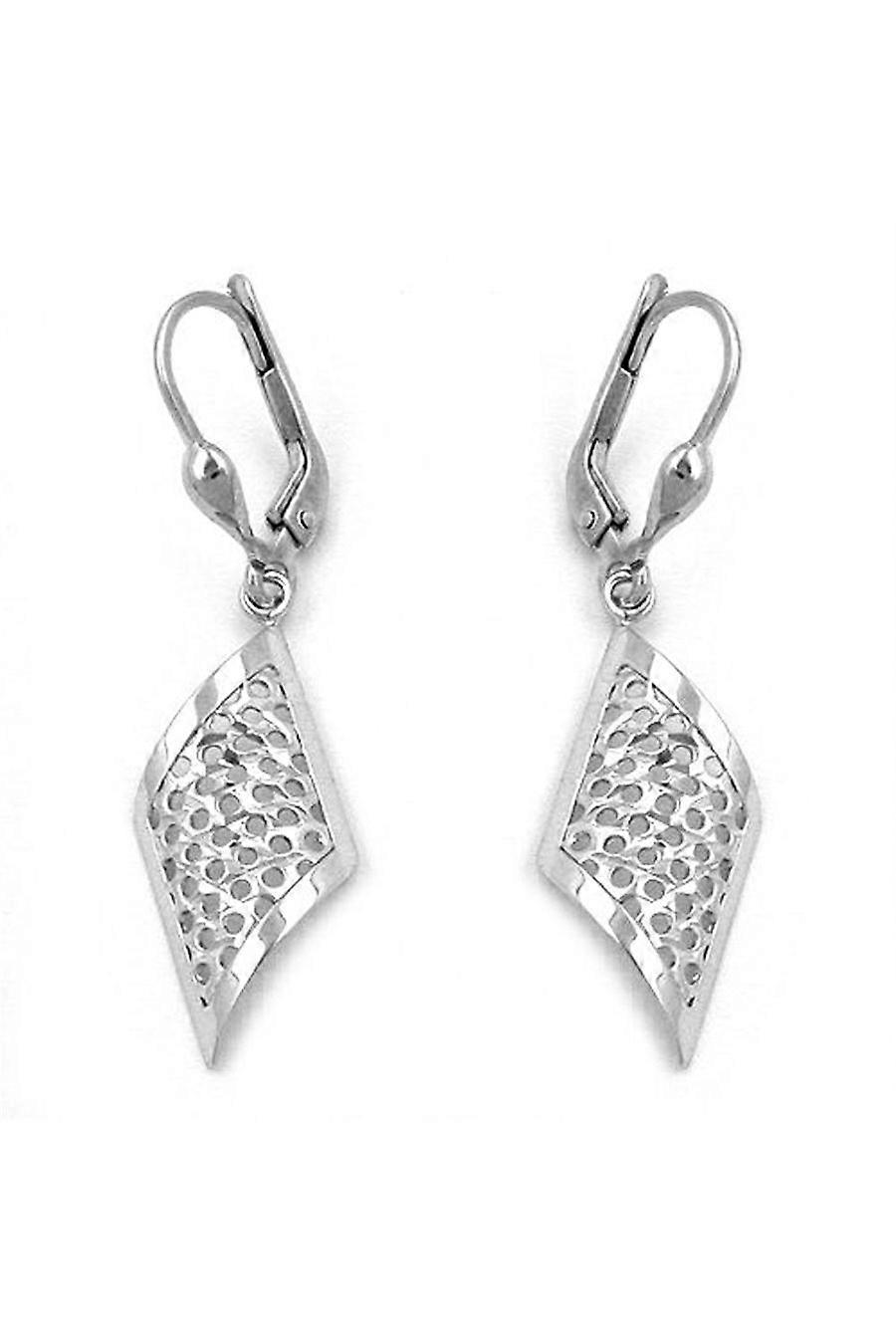 Leverback Earrings Quadrangular Silver 925 - Gl91117