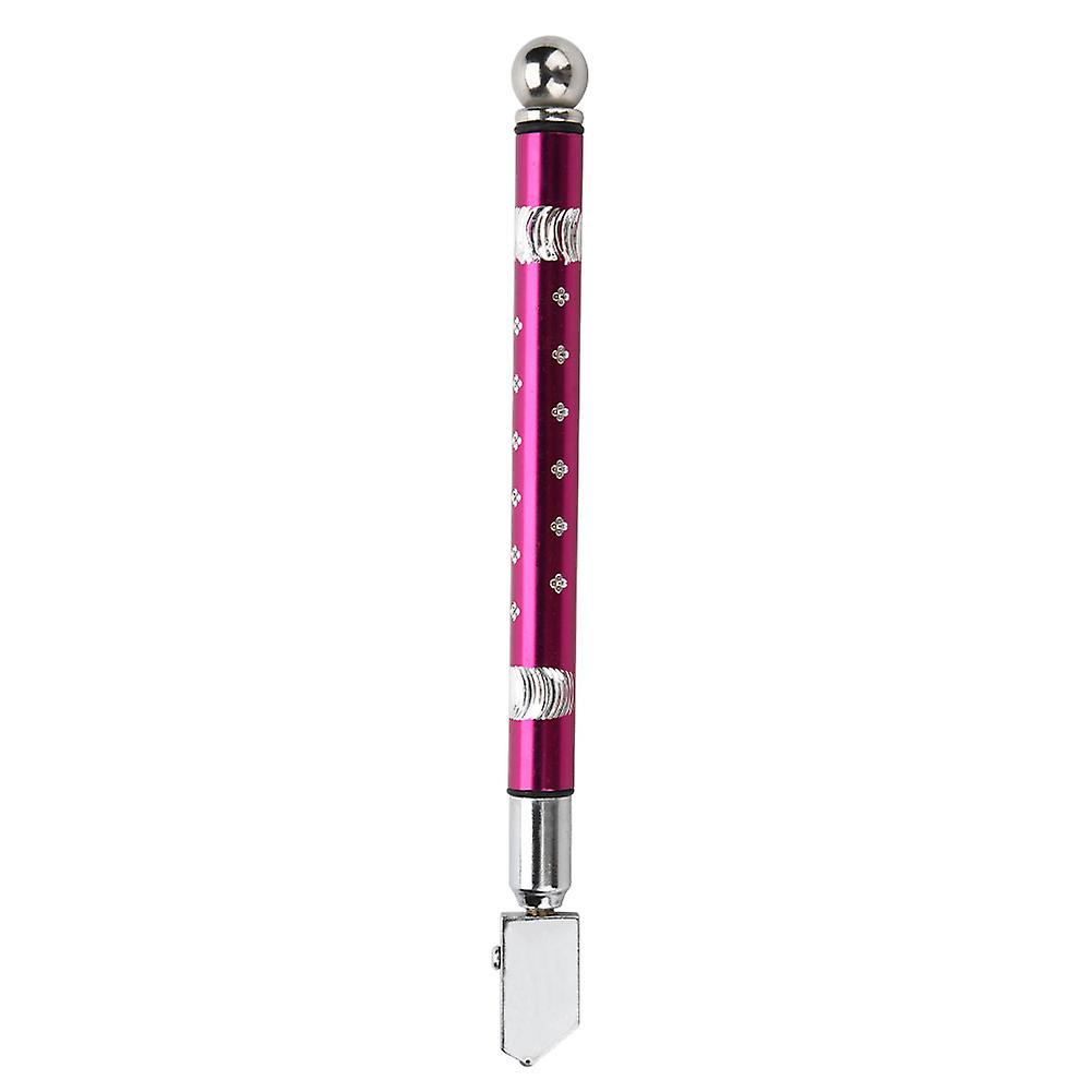 Portable Handheld Wheel Type Wheel Glass Cutter with NOn slip Handle for 3~15mm Glass Cutting(Purple)