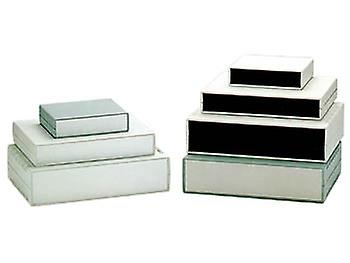 Flame Retardant Instrument Cover - Light Grey Top with Black End Panels - 225 X 165 X 40 mm